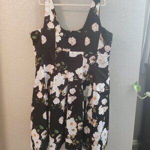 City Chic Floral Fit & Flare Dress XXL